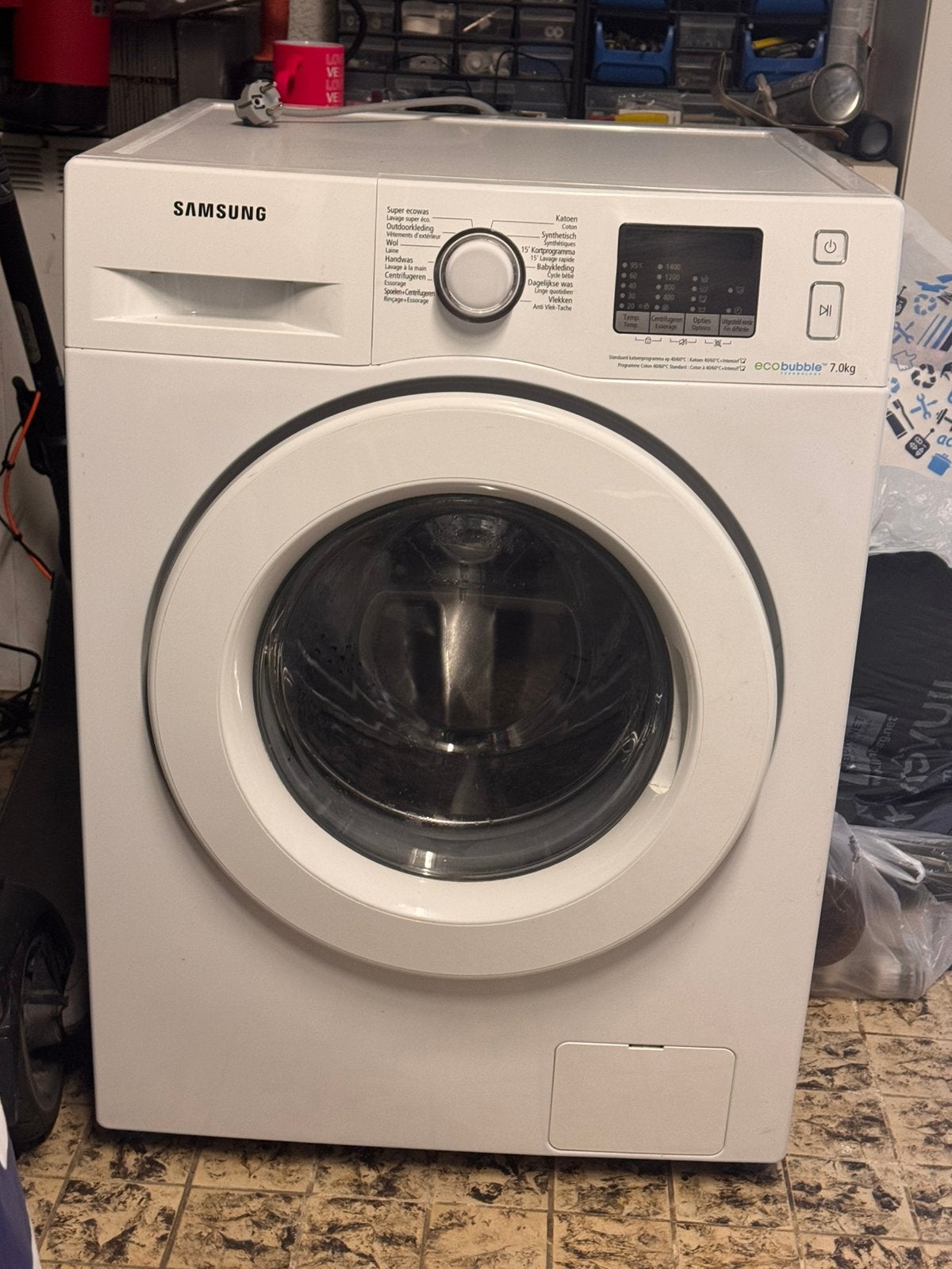 Samsung EcoBubble wasmachine 7 kg – Proper en werkt perfect, Electroménager, Enlèvement, Comme neuf