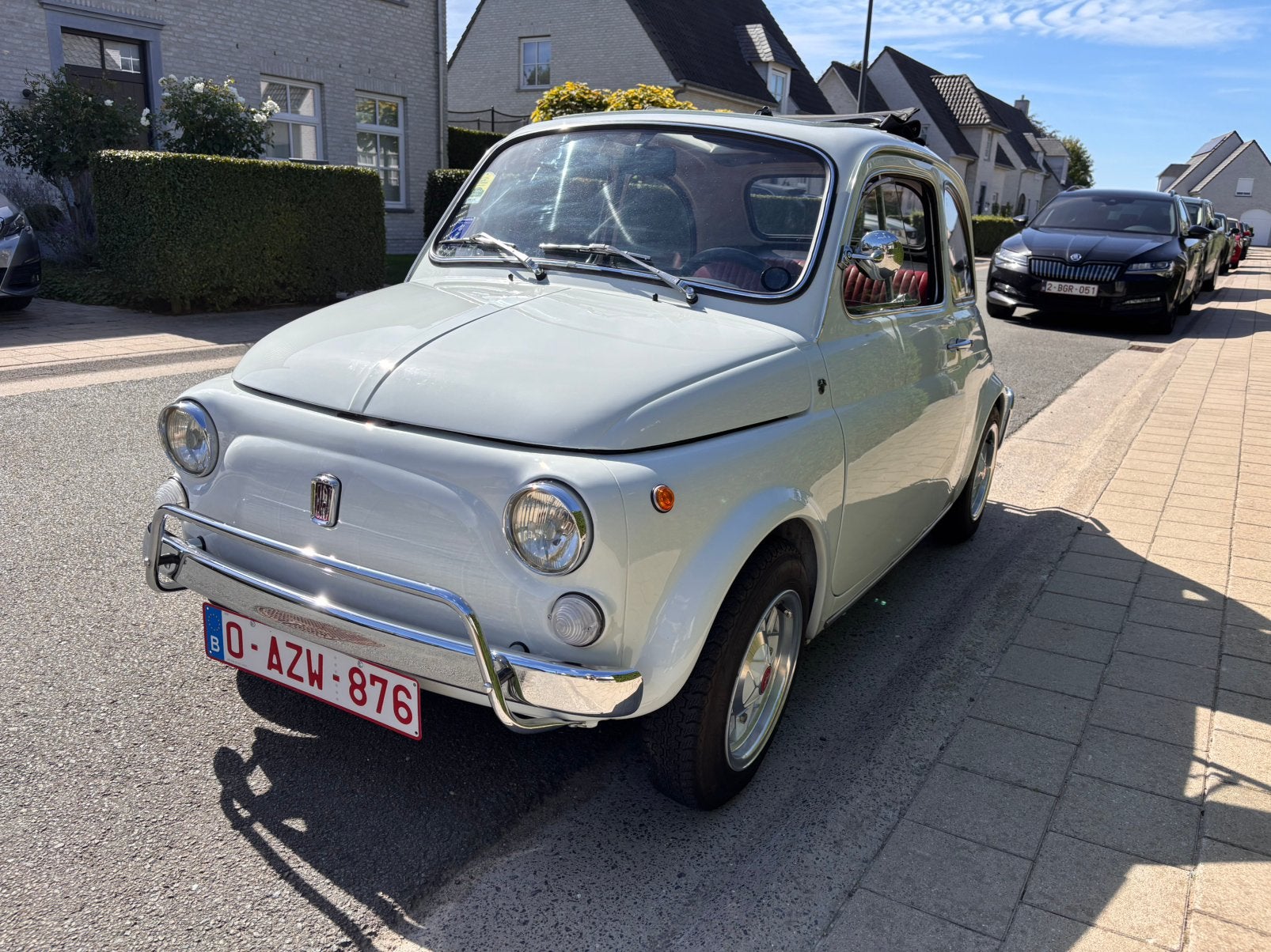 Fiat 500 - Zorgeloze oldtimer, 4 zetels, Achterwielaandrijving, Cabriolet, Beige
