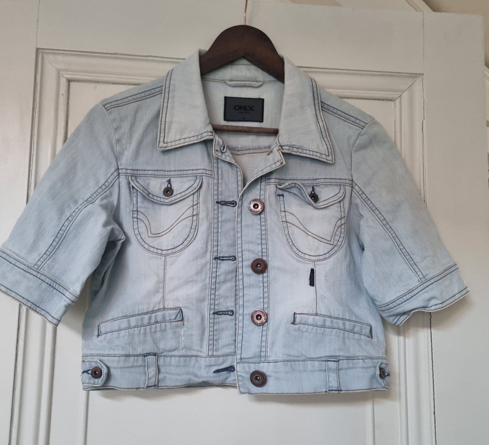 ONLY Limitless Denim jasje Maat 40, Maat 38/40 (M), Only, Blauw, Ophalen of Verzenden