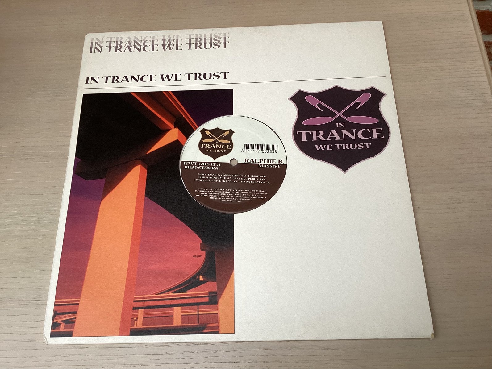 VINYL 12" IN TRANCE WE TRUST " RALPHIE B, Tickets & Billets, Concerts | House, Techno & Trance