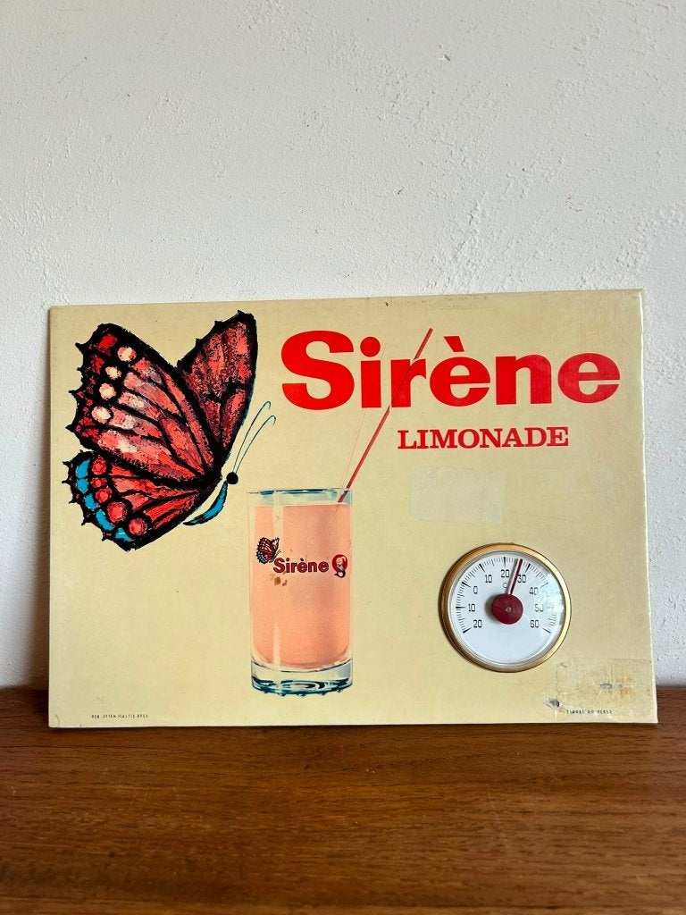 Vintage reclamebord Sirène Limonade – Stella Artois, Verzamelen, Merken en Reclamevoorwerpen, Ophalen of Verzenden, Gebruikt, Reclamebord