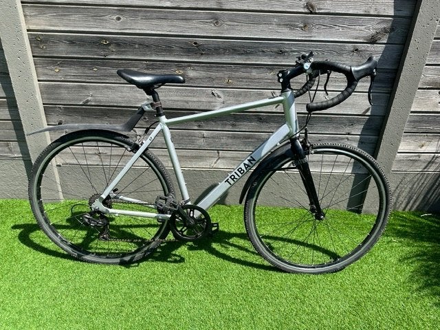 Koersfiets Triban RC100 maat L, Fietsen en Brommers, Gebruikt, Aluminium, 49 tot 53 cm, Ophalen