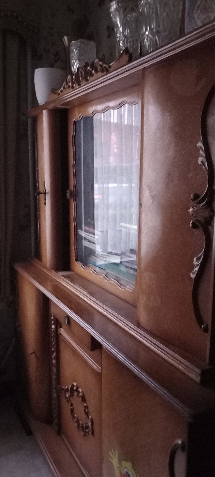 vintage houten kast, Maison & Meubles, Enlèvement