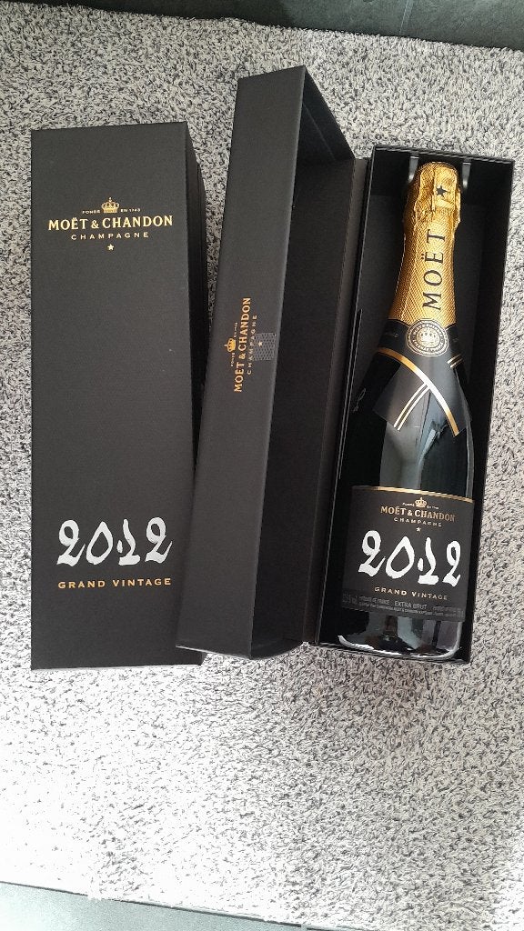 2x Moet & Chandon Vintage 2012 bouteilles en coffret, Enlèvement ou Envoi, Neuf, Champagne