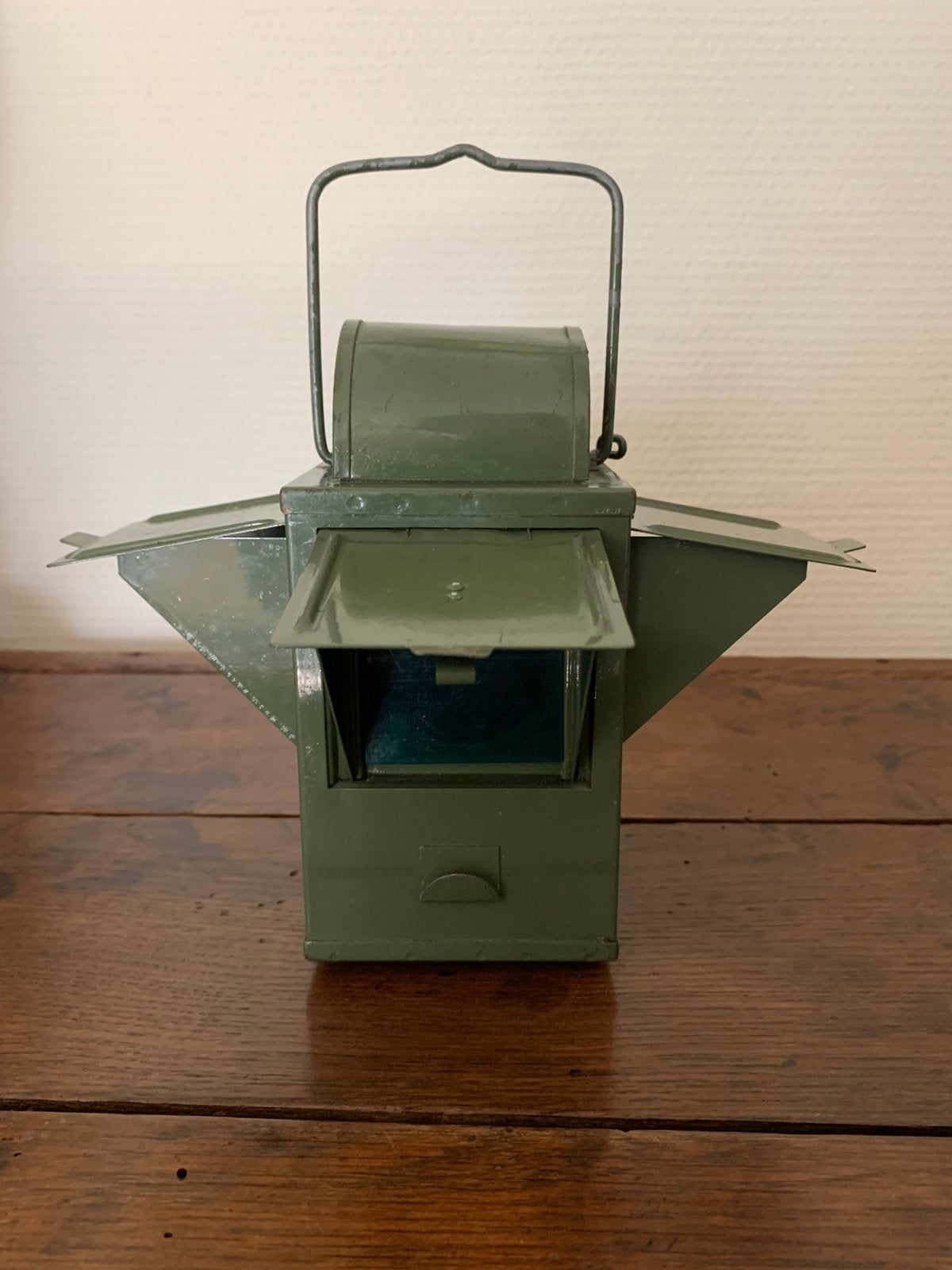 Seinlamp  +-1950 17x8,5cm, Ophalen of Verzenden