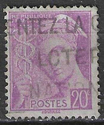 France 1938/1941 - Yvert 410 - Type Mercure - 20 siècl (ST), Envoi, Affranchi