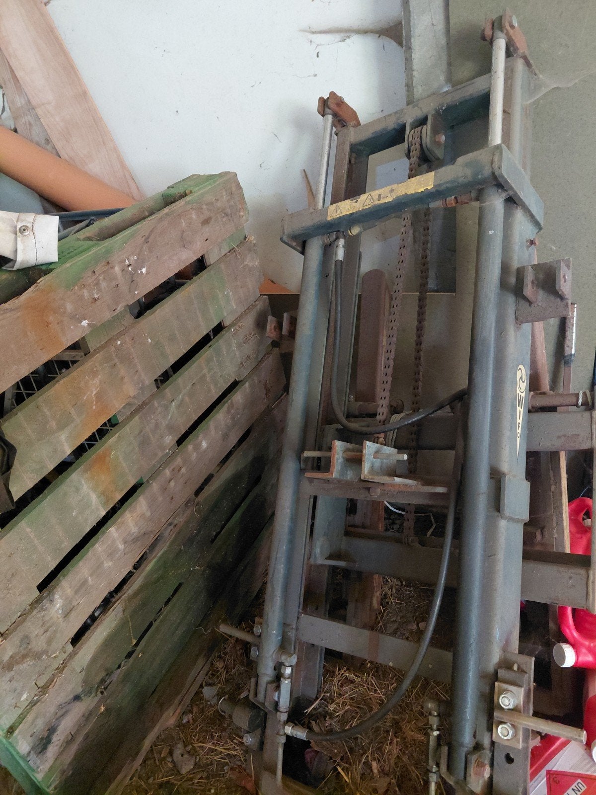 Heftruck lift voor tractor, Ophalen