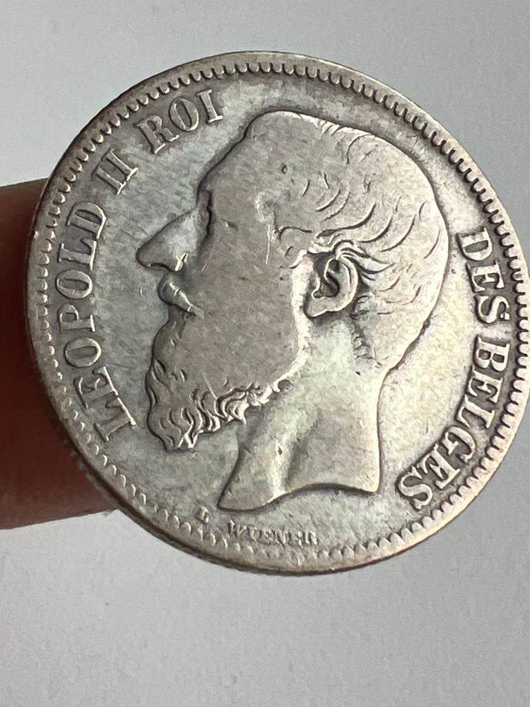 Belgie 2 Franc 1867 * zilver, Ophalen, Zilver, Zilver