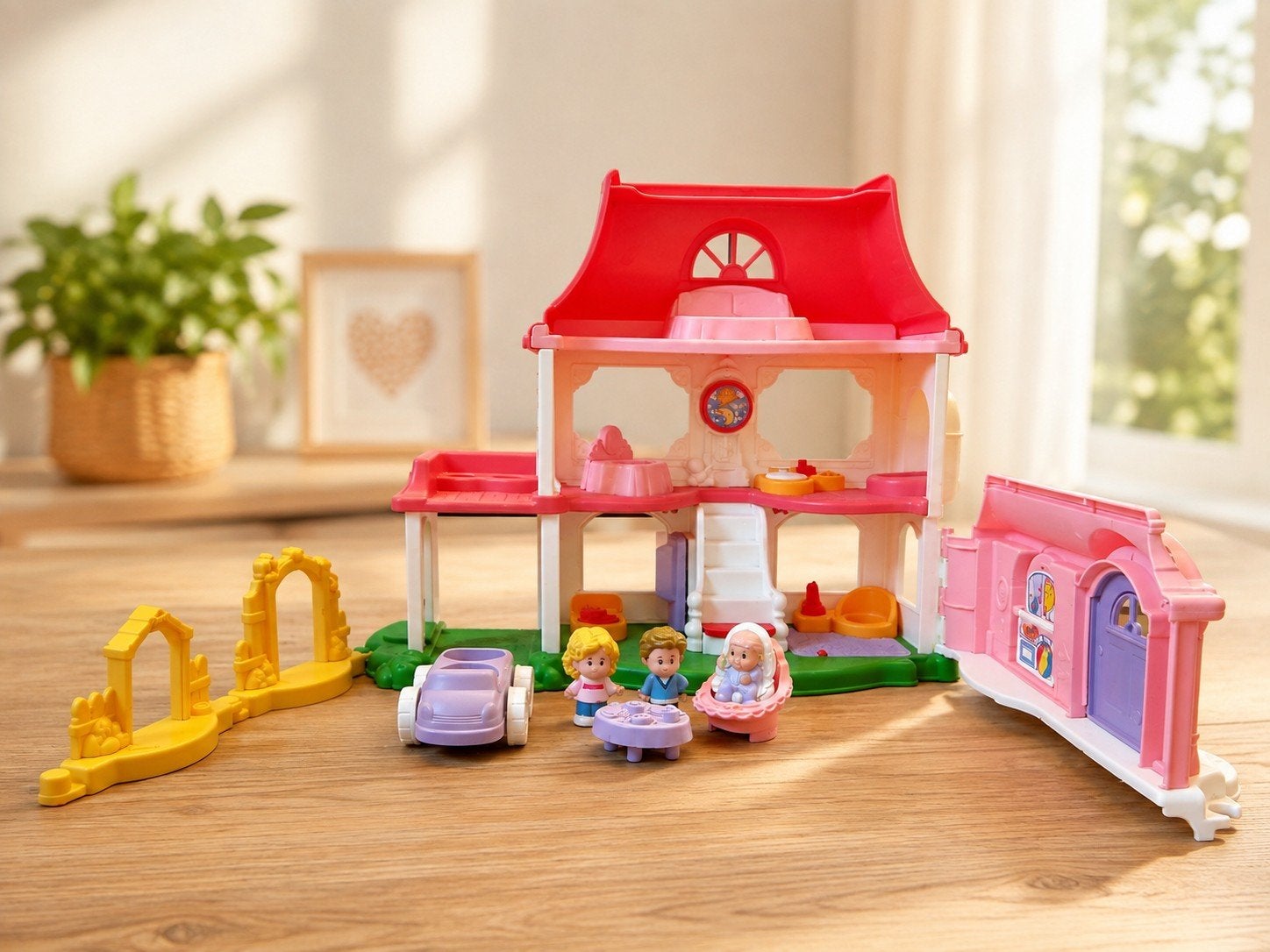Fisher Price - Little People - Huis, Ophalen of Verzenden, Gebruikt, Speelset, Met geluid