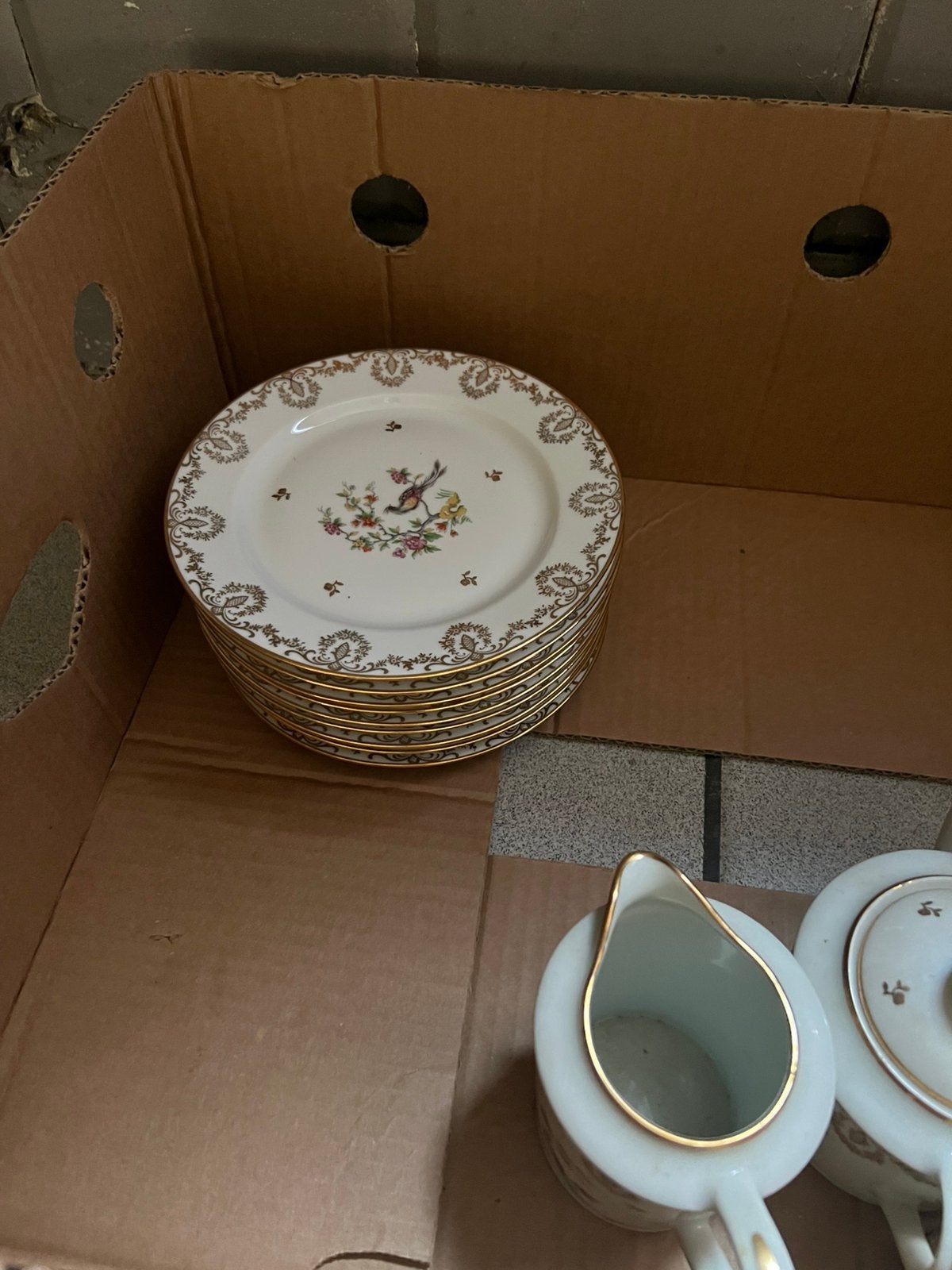 Onderdelen Limoges servies, Ophalen