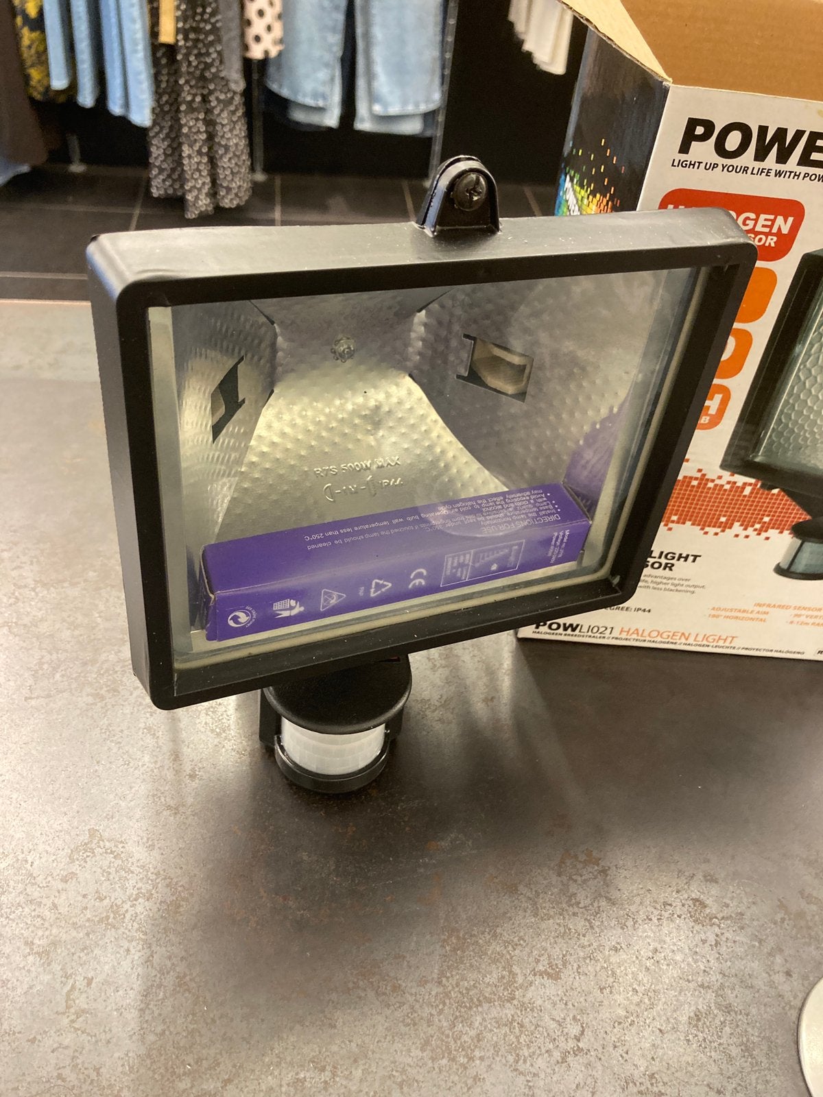Halogeen buitenlamp met sensor, Ophalen, Nieuw, Overige typen
