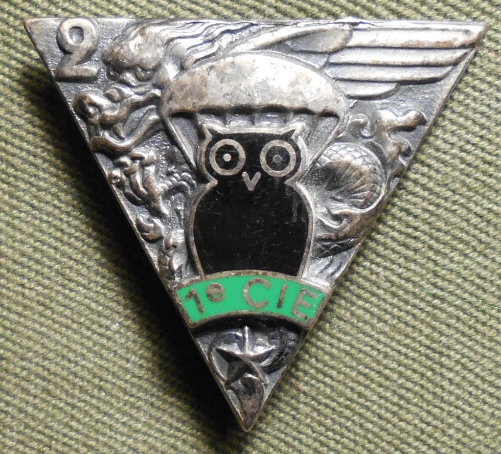 LEGION ETRANGERE / 2em REP / 1er Cie., Envoi, Armée de terre, Emblème ou Badge