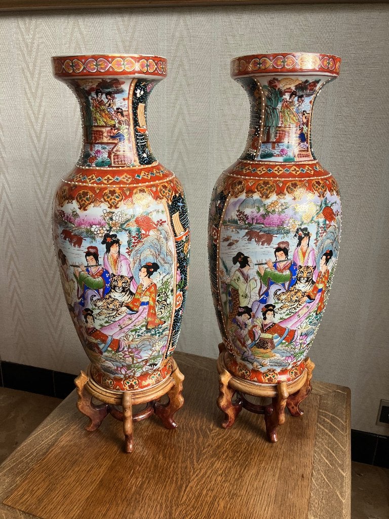 Chinese vazen, Huis en Inrichting, Ophalen, Zo goed als nieuw