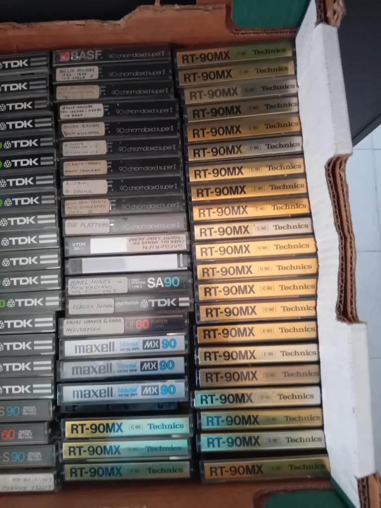 metal cassettebandjes, Ophalen, Zo goed als nieuw, 26 bandjes of meer, Voorbespeeld