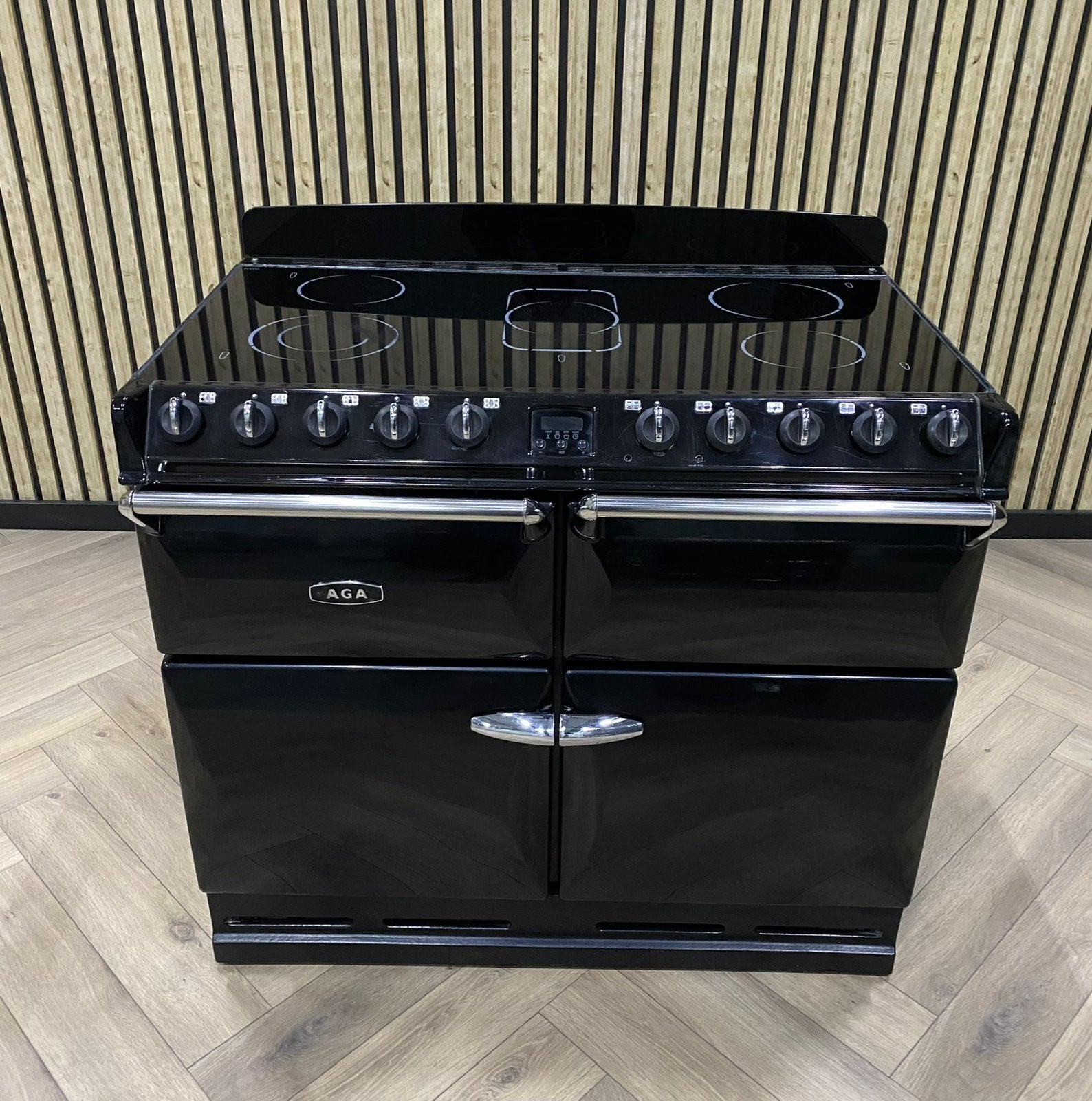 AGA Masterchef II Keramisch Deluxe 110cm + 4 Ovens (ZWART)