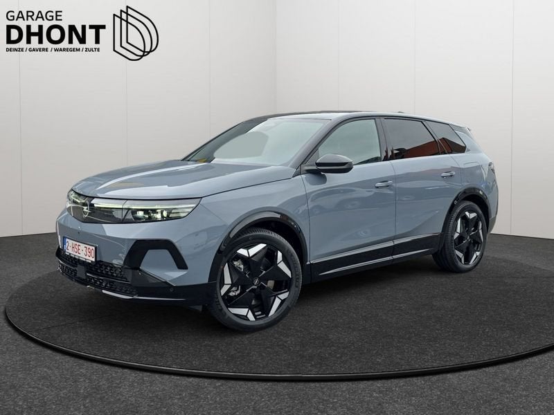 Opel Grandland Ultimate Electric 4WD - 73kWh - 325PK, Auto's, USB, Zwart, 355 km, Alcantara