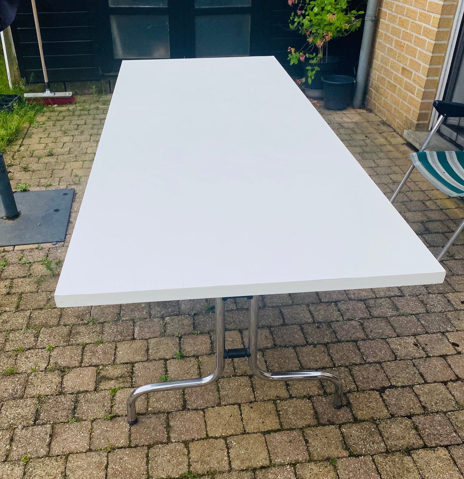 Vintage kantoortafel, Ophalen, Zo goed als nieuw