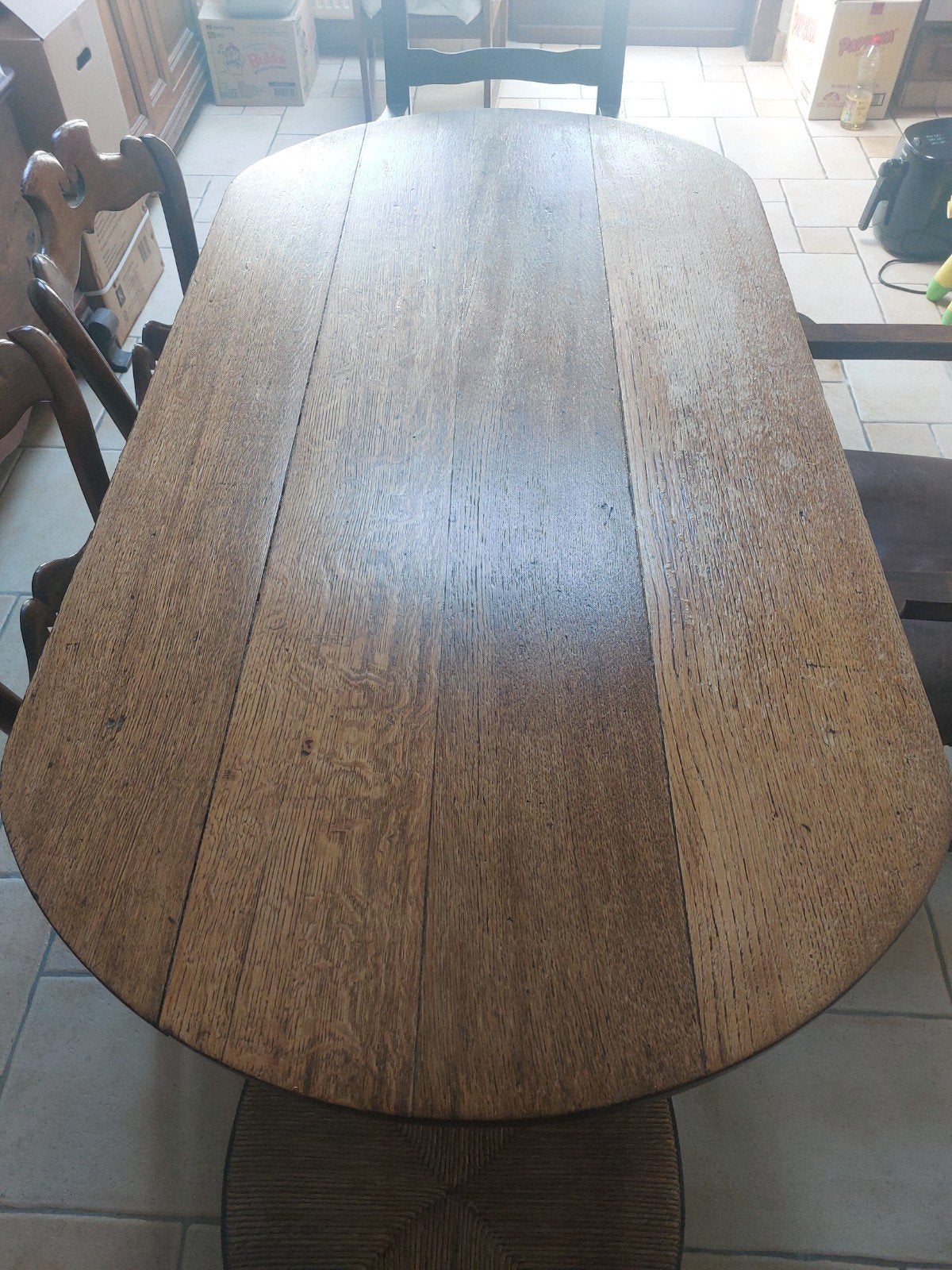 Table de ferme ancienne., Enlèvement