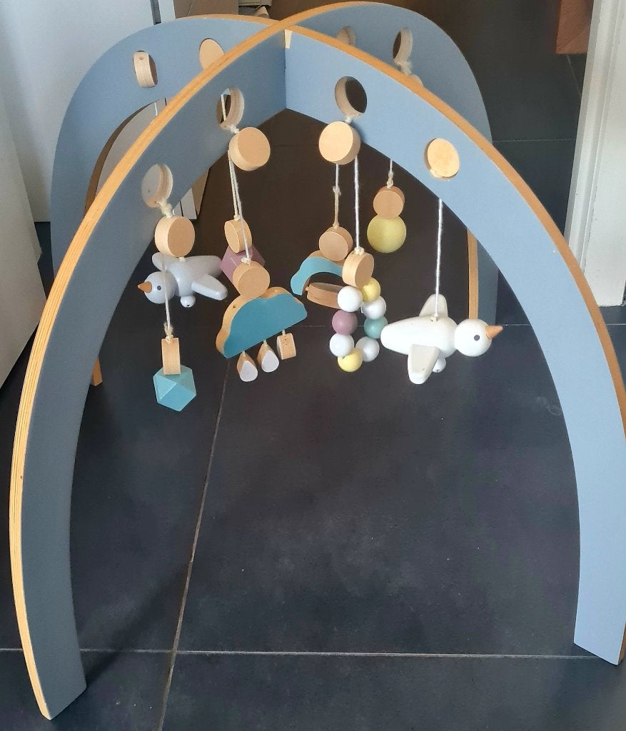 Houten speelboog, Ophalen, Gebruikt, Babygym, Met geluid