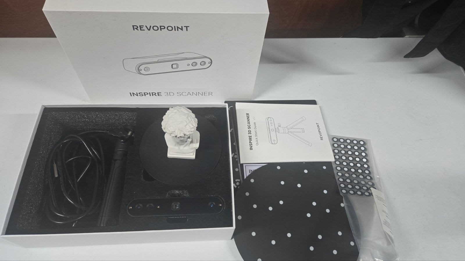 Revopoint inspire 3d scanner, Ophalen