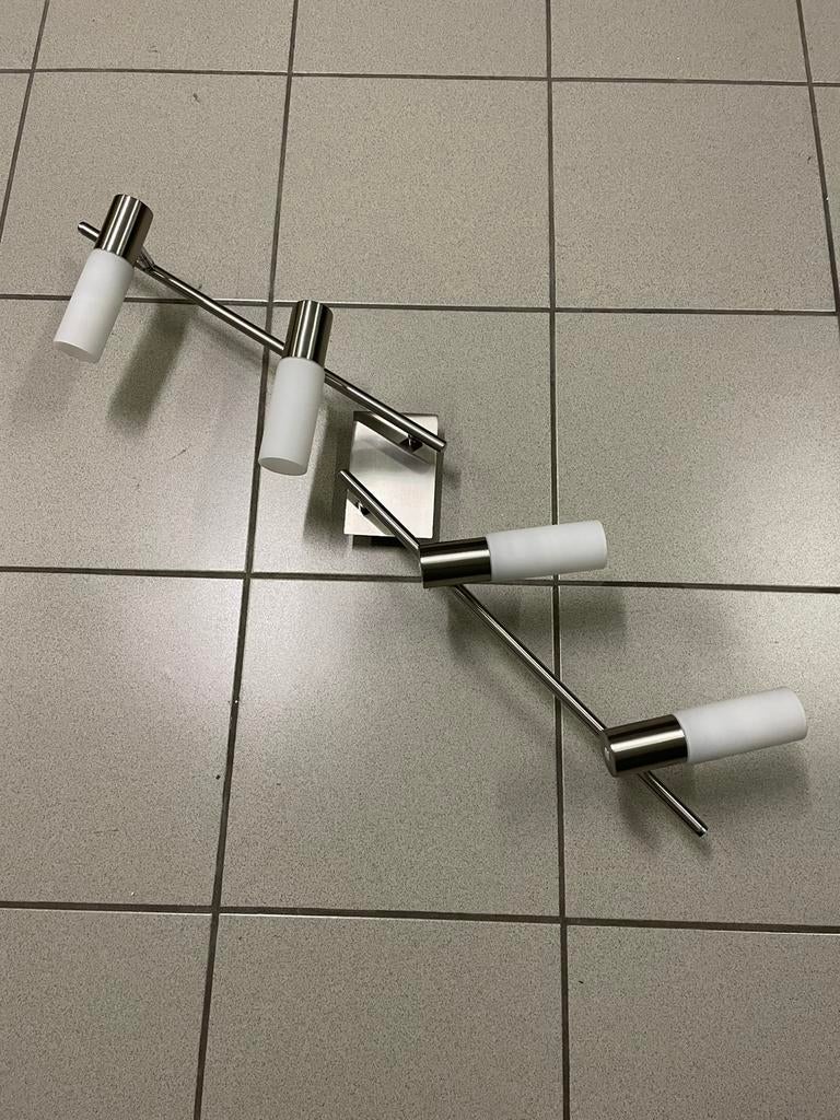 Lampe de plafond ou murale moderne en acier inoxydable, Maison & Meubles, Lampes | Spots, Halogène, Spot encastrable ou Spot mural