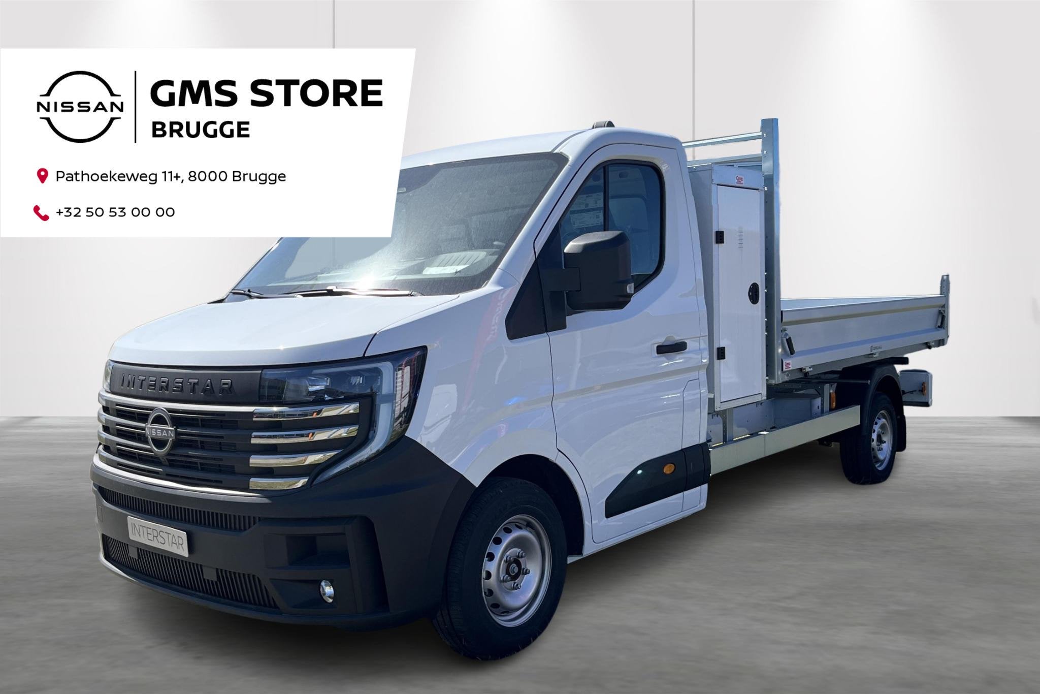 Nissan Interstar L3H1 3.5T 2.0 dCi 150 MT N-Connecta kiepbak, Auto's, Voorwielaandrijving, Stof, 110 kW, 4 cilinders