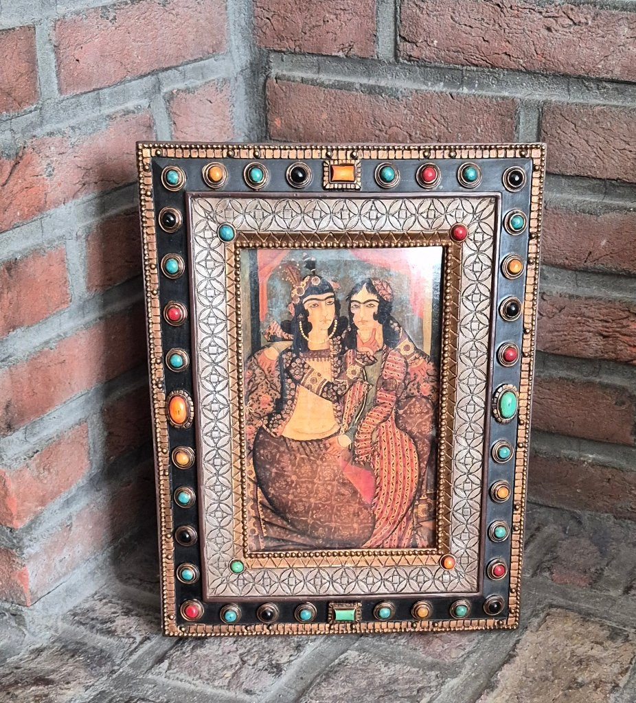 zeer decorative perzisch, oosterse fotolijst, Tableau, Relief, Enlèvement ou Envoi, Autres matériaux