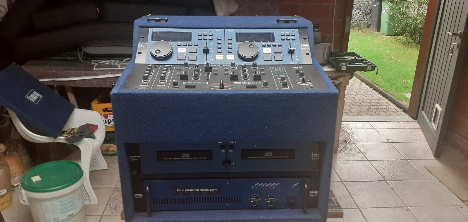stage line dj booth, Muziek en Instrumenten, Ophalen, Gebruikt, Dj-set