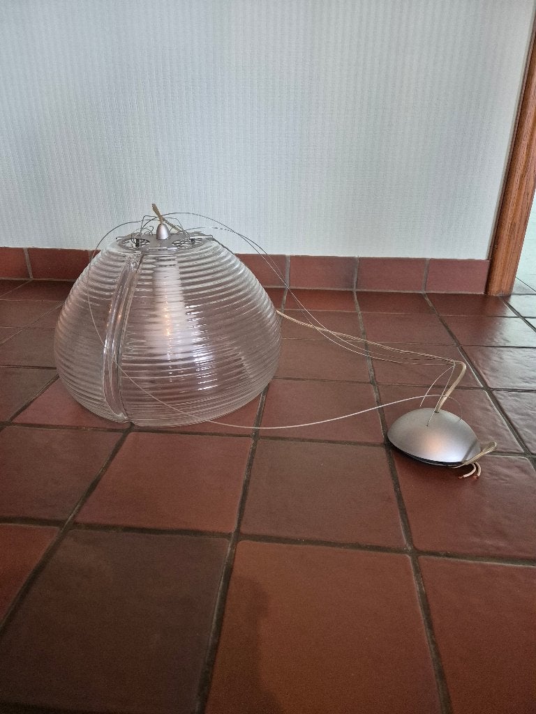 Glazen lamp, Ophalen, Gebruikt, Glas