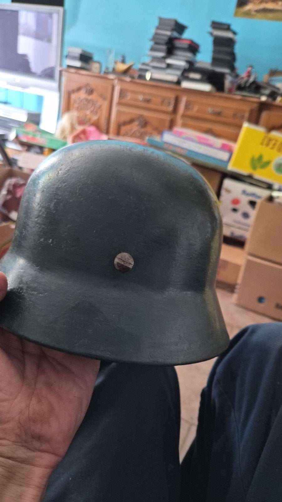 casque allemand, Collections, Enlèvement