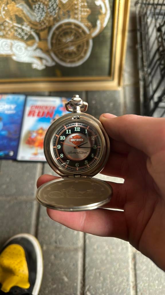 Zak horloge van harley davidson, Comme neuf, Enlèvement, Acier, Montre de poche