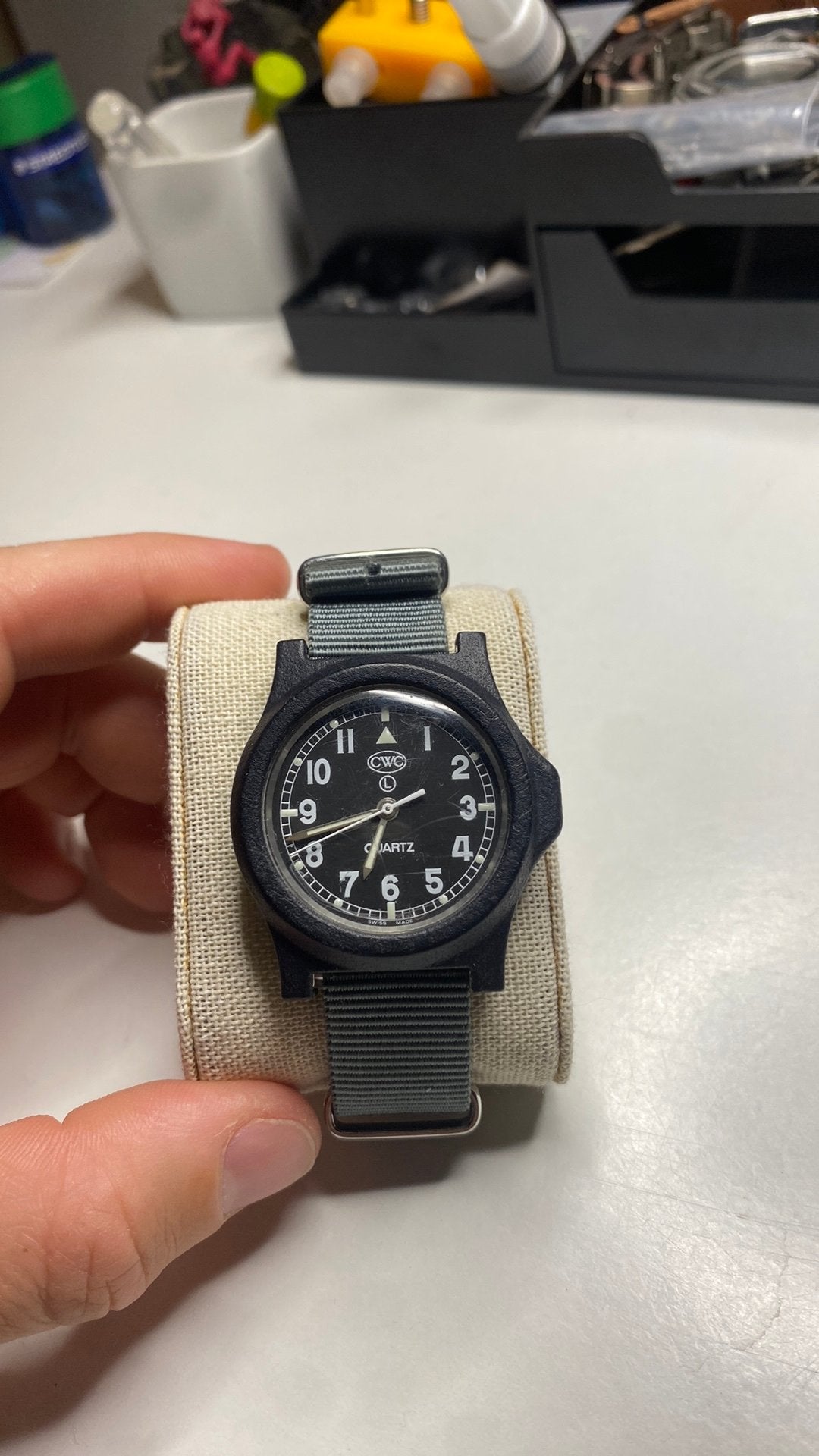 Cwc horloge, Ophalen, Gebruikt