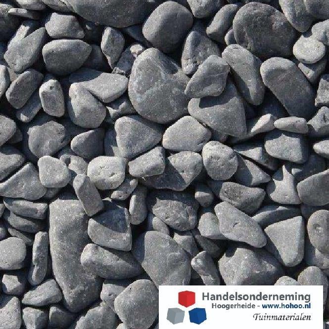 Nordic grey grind afgeronde grijs antraciet siergrind tuin, Tuin en Terras, Grind, Keien en Split, Nieuw, Grind, Grijs, Verzenden