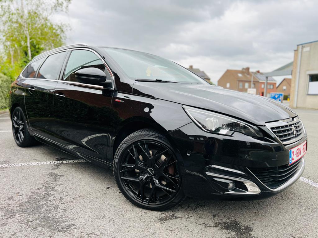Peugeot 308 SW GT Line,Euro6b, 2.0 diesel automaat, Auto's, Peugeot, Automaat, Zwart, Leder, Diesel