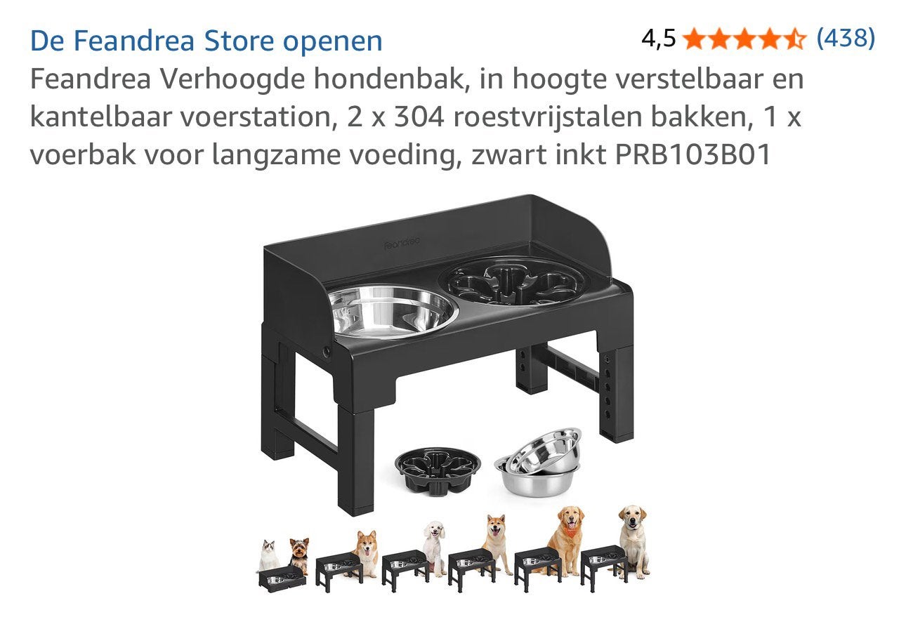 Drink/voerbak verstelbaar, Dieren en Toebehoren, Ophalen
