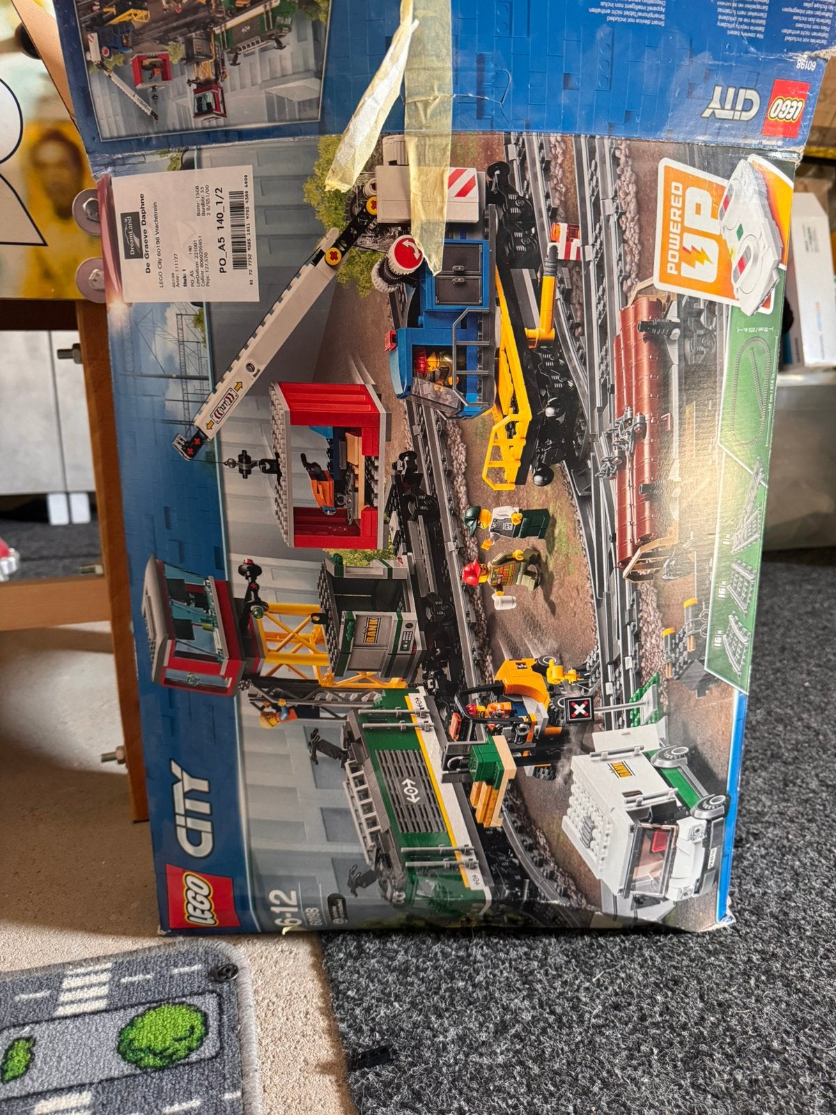 Lego city trein goederentrein 60198, Lego, Ophalen of Verzenden, Inclusief instructies, City