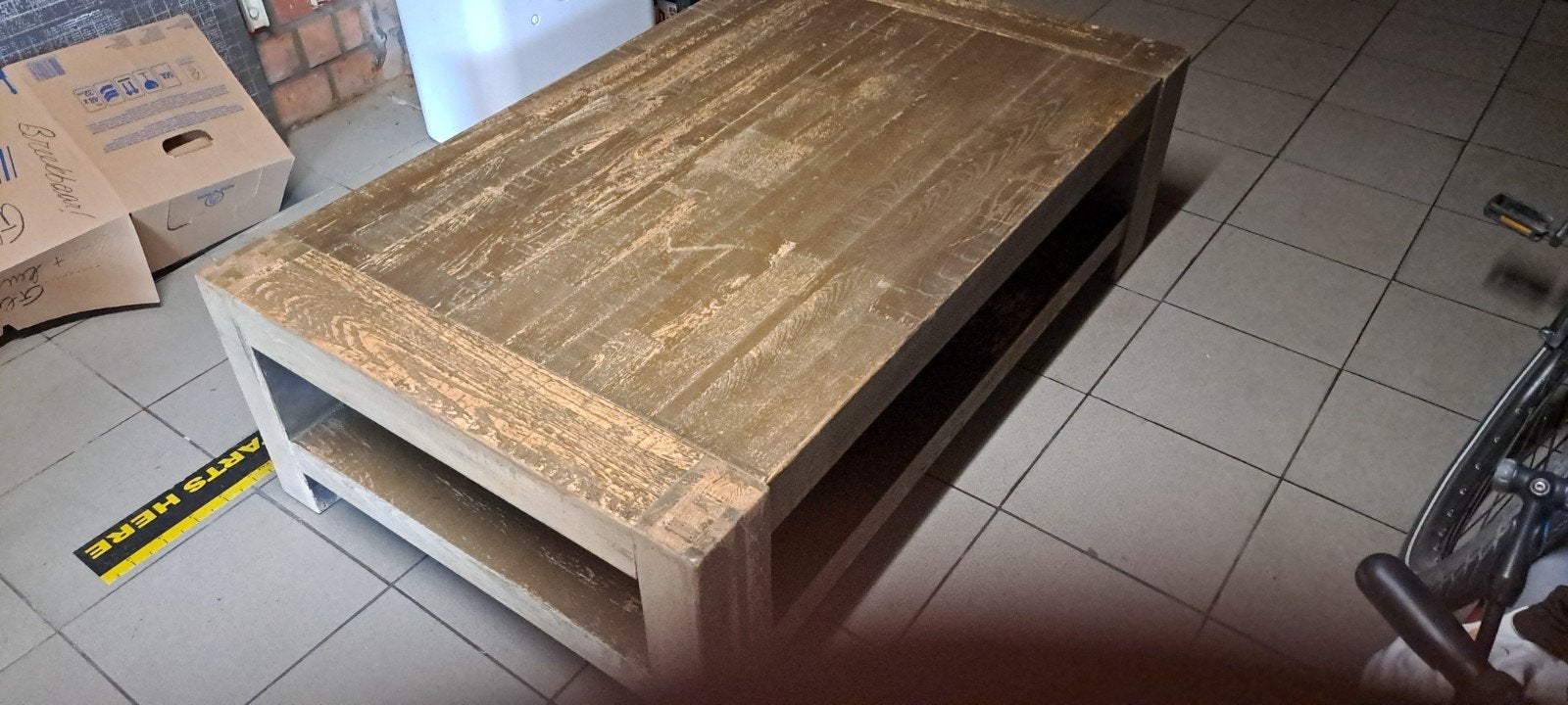 Salontafel om te schilderen., Huis en Inrichting, Ophalen, Gebruikt, 100 tot 150 cm, 50 tot 100 cm