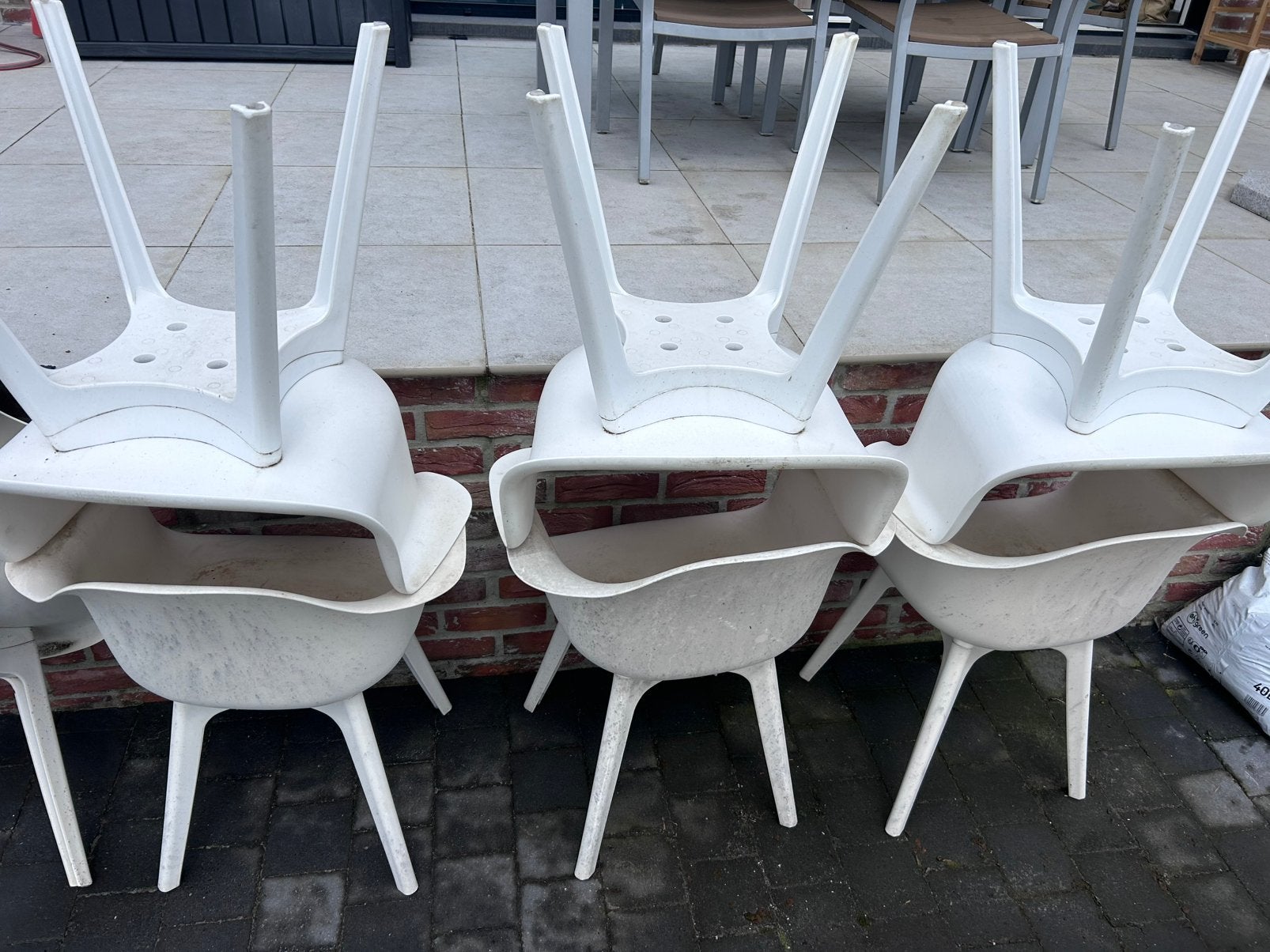 8 Tuinstoelen, Tuin en Terras, Tuinstoelen, Ophalen, Gebruikt