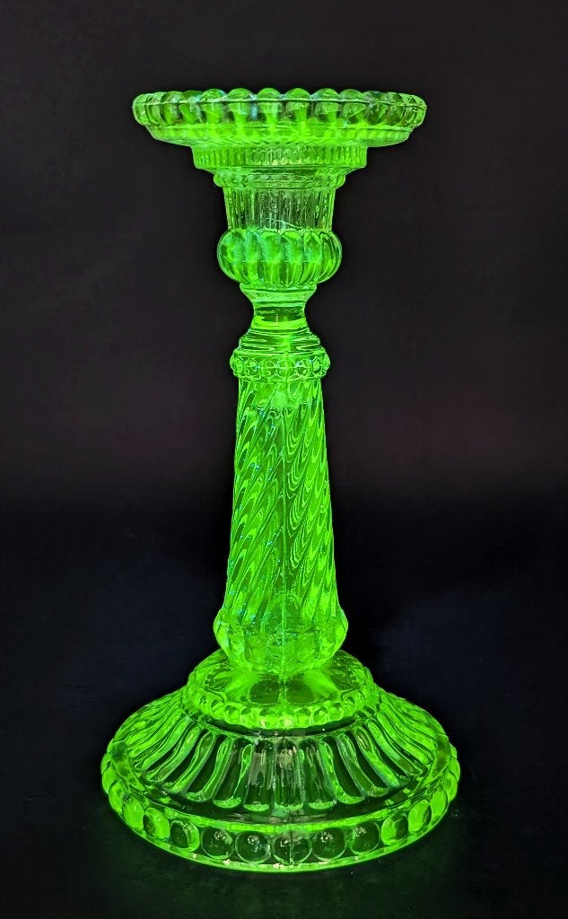 Chandelier en verre Néoclassique / Louis XVI - UV Reactif, Enlèvement ou Envoi, Verre