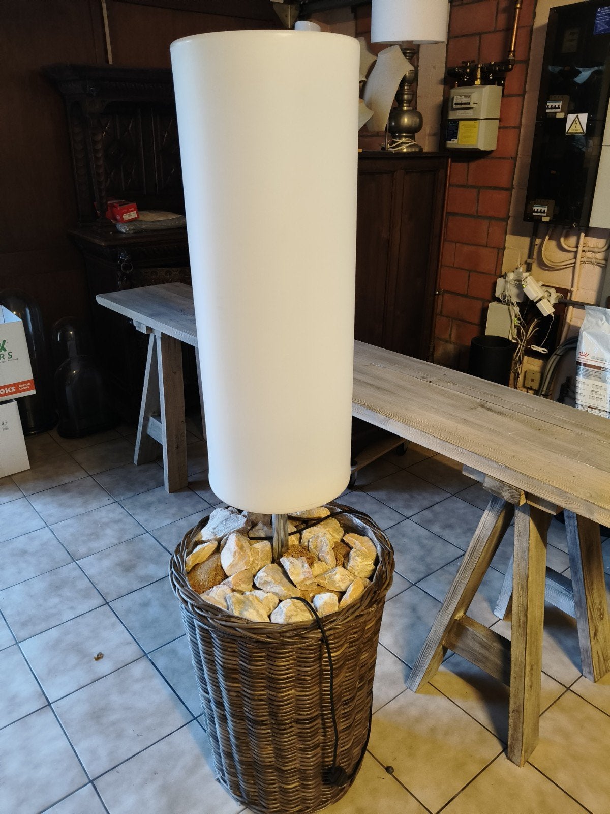 Staan lamp, Ophalen