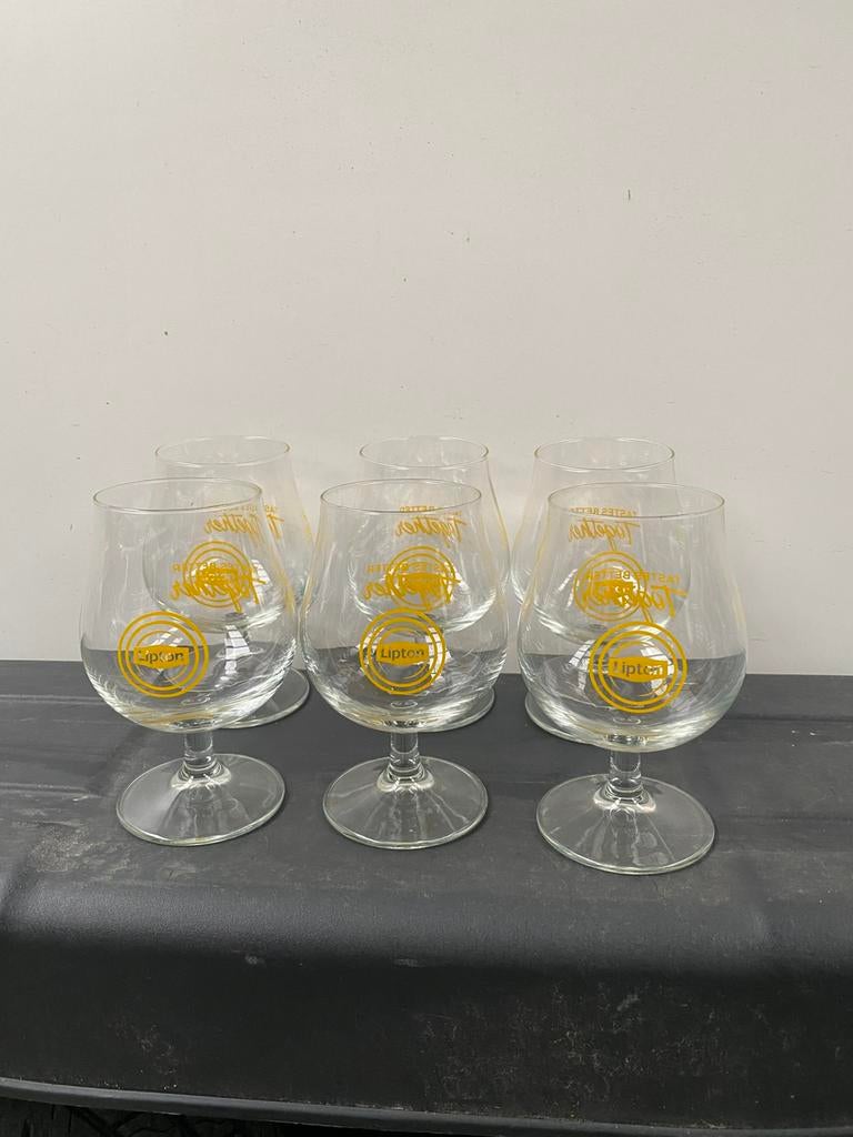 Lipton glazen, Verzamelen, Ophalen, Zo goed als nieuw, Frisdrankglas