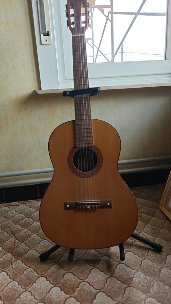 Vintage Egmond gitaar made in Holland met standaard, Ophalen
