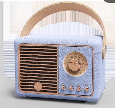 Retro Bluetooth speaker 3W op USB incl poort voor SD kaart, Verzenden, Nieuw