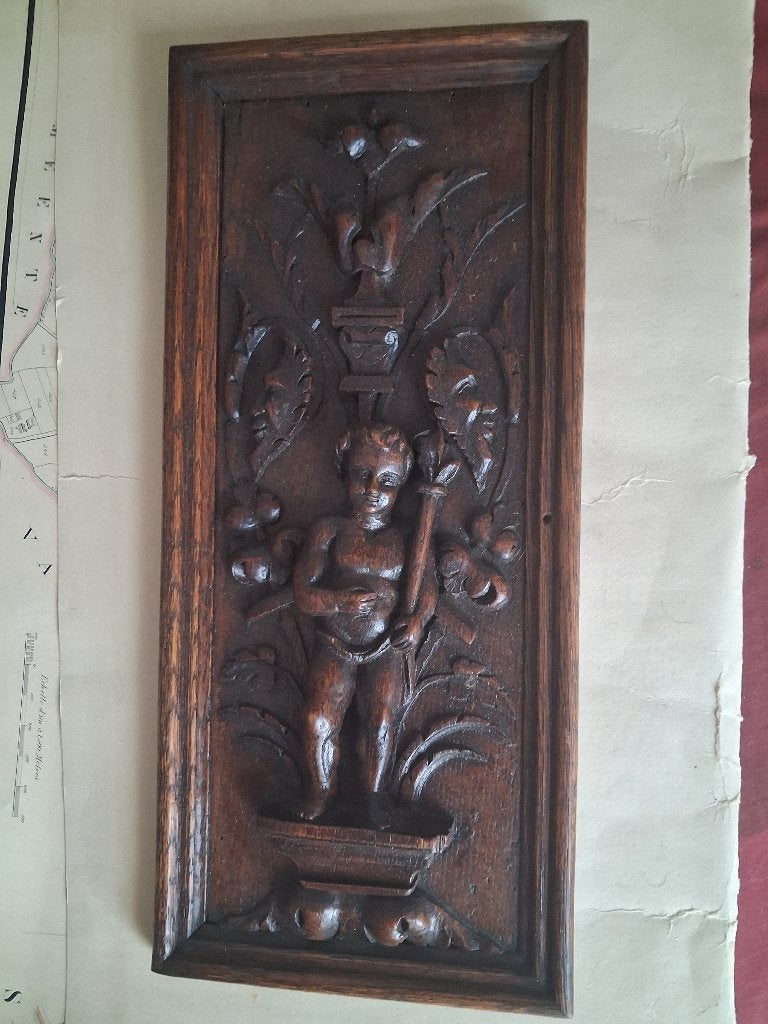 Engel beeld outsculptuur ca 1800, Antiek en Kunst, Ophalen, Beeld