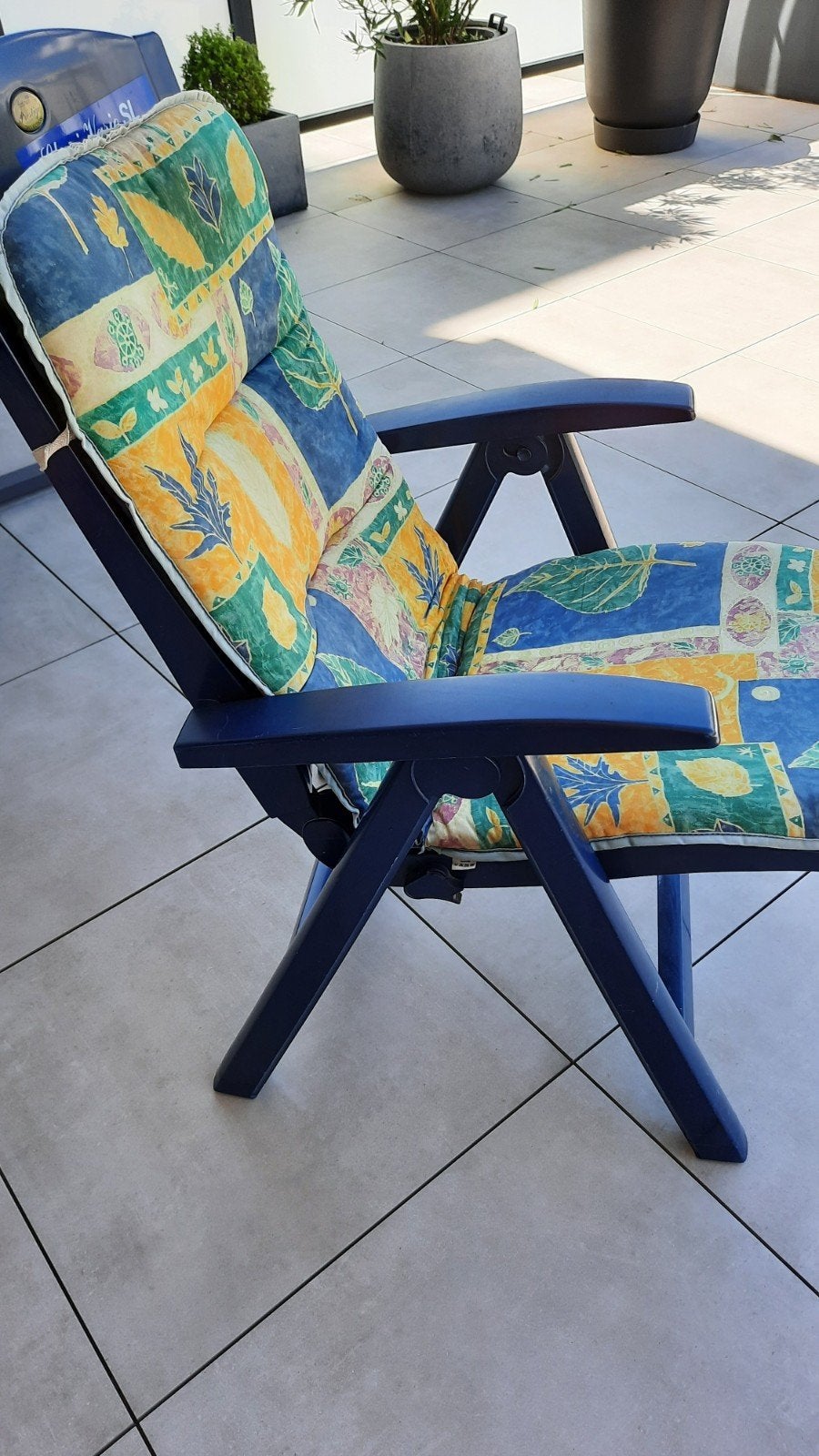 Stevige tuinzetel verstelbaar, Jardin & Terrasse, Chaises de jardin, Enlèvement, Ajustable