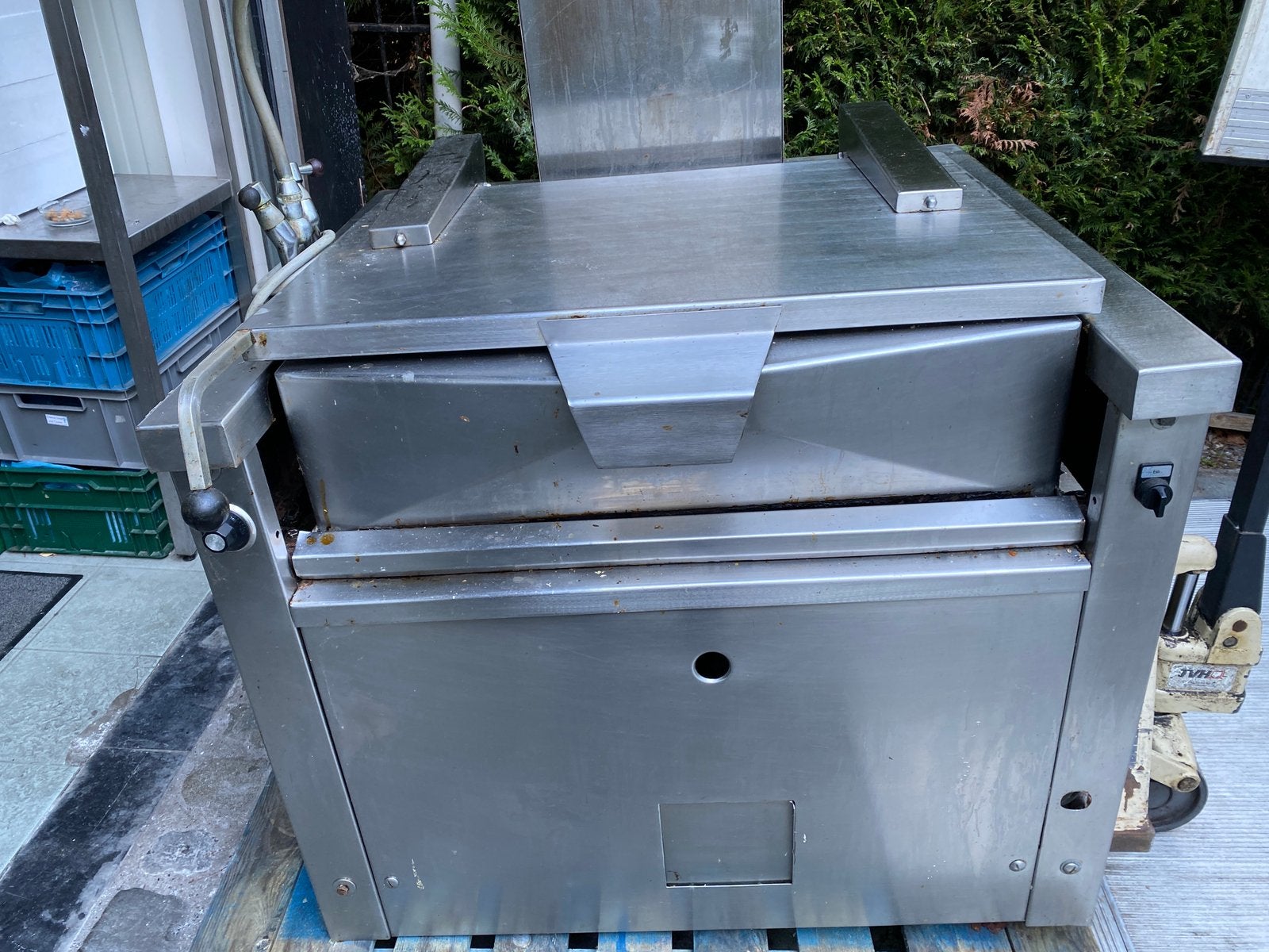 Braadslede op aardgas in inox en elektrische bediening, Ophalen, Gebruikt, Fornuis, Frituur en Grillen