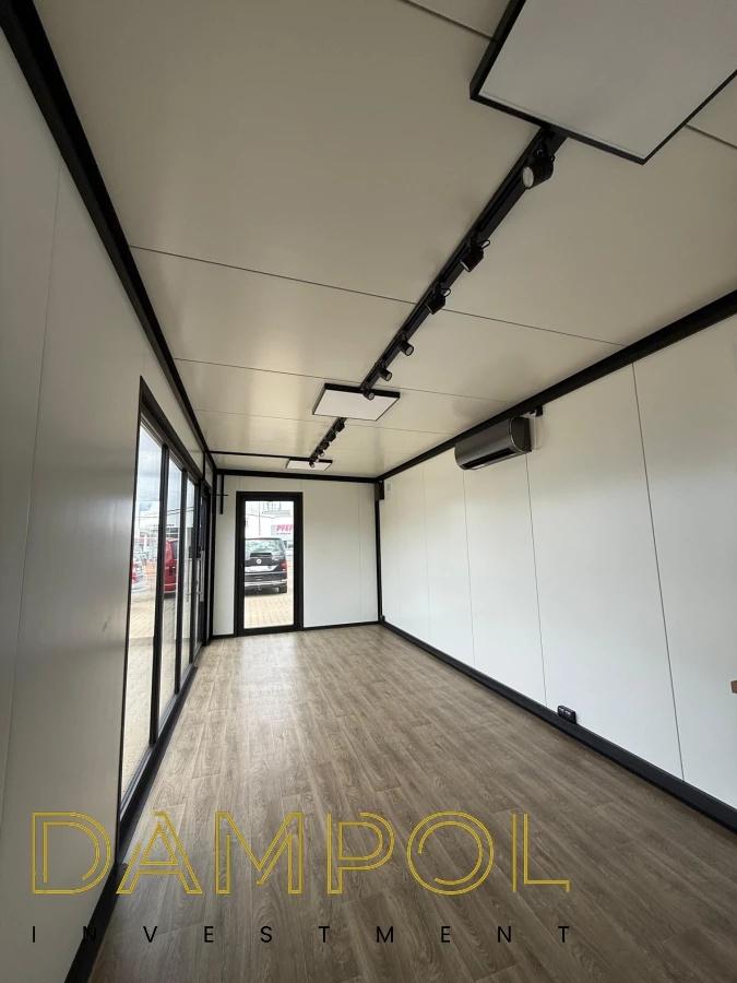 Pavillon de 27 m² idéal pour un bureau ou un camping.