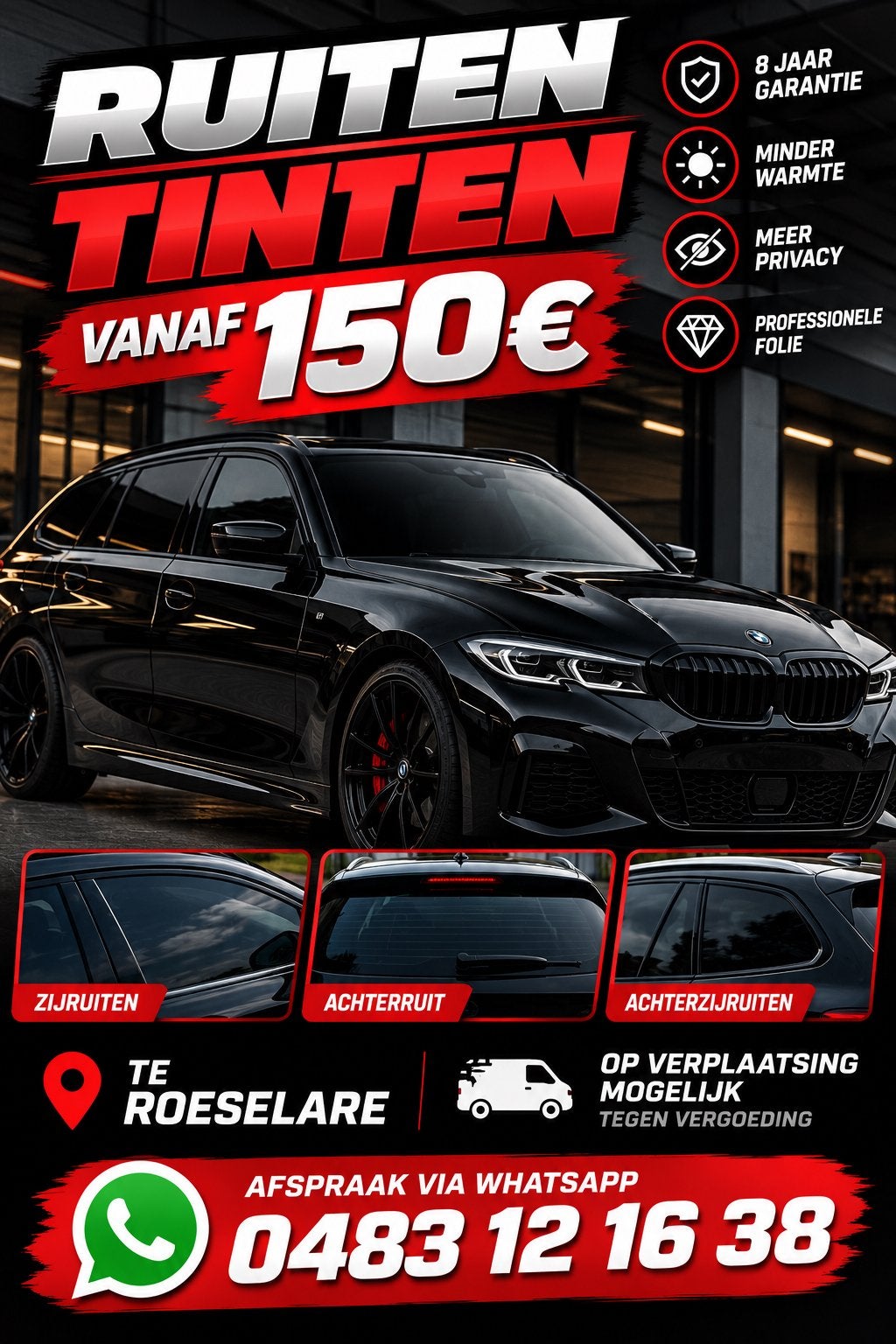 AUTO RUITEN TINTEN !, Particulier, Te koop