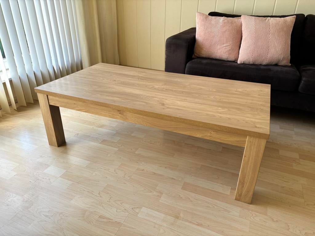 Houten salontafel / koffietafel, Maison & Meubles, Tables | Tables de salon, Neuf, 100 à 150 cm, Moins de 50 cm, Enlèvement