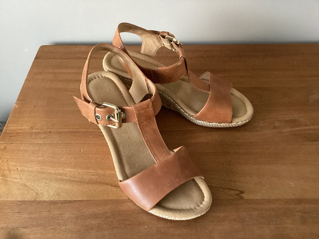 Sandalen Gabor cognac 38, Bruin, Gabor, Zo goed als nieuw, Sandalen of Muiltjes